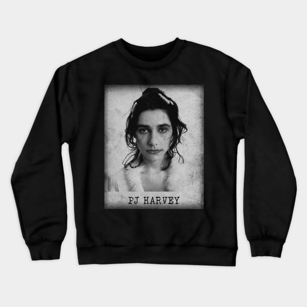 Pj Harvey // old school minimalist Crewneck Sweatshirt by j.adevelyn